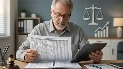 Advogado analisando a revisão da vida toda para aposentados.